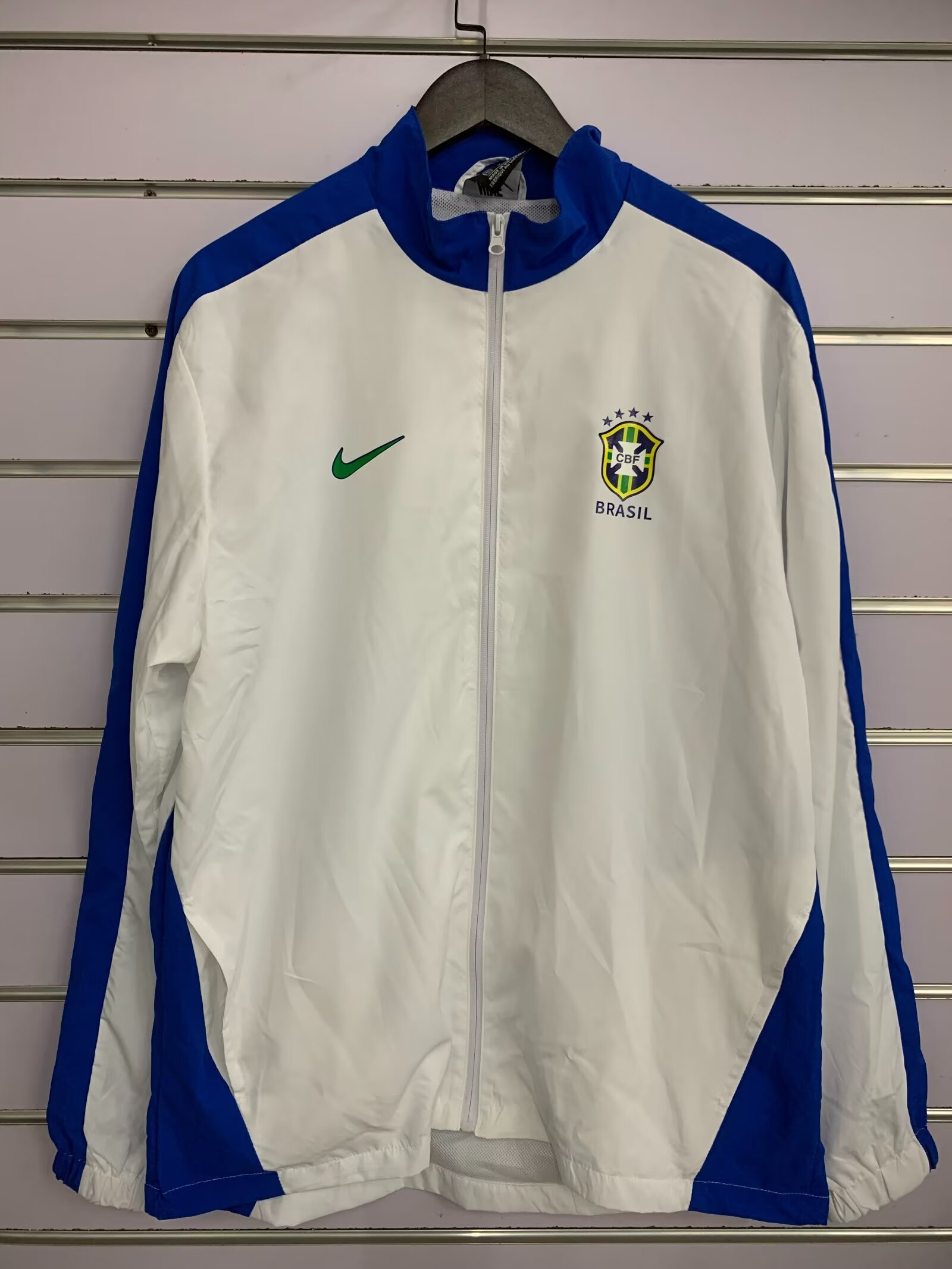 AAA Quality Brazil 24/25 Wind Coat - White/Blue